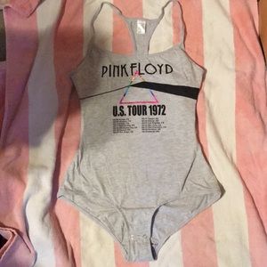 Pink Floyd U.S Tour 1972 gray onesie/ bodysuit